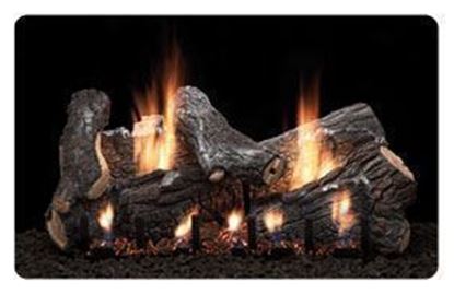 Picture of Empire Sassafras Gas Fireplace Logs, Vent Free Slope Glaze Burner