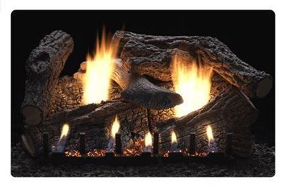 Picture of Empire Super Sassafras Gas Fireplace Logs, Vent Free Slope Glaze Burner