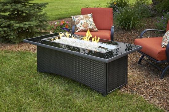 Montego linear fire pit table